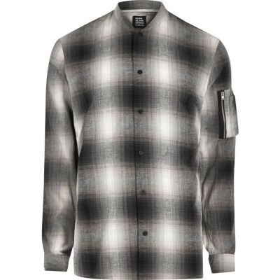 Grey Design Forum check shirt